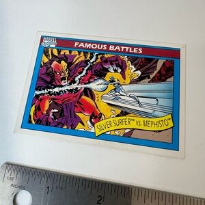 SILVER SURFER VS. MEPHISTO #96 : Marvel UNIVERSE Series 1 card